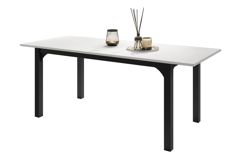 Millport Matbord 198 cm - Svart/Vit - Möbler - Matplats - Matbord & köksbord