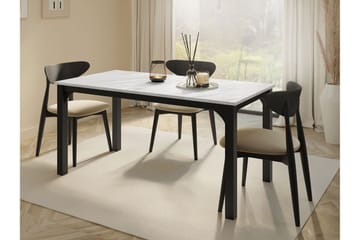 Millport Matbord 198 cm - Svart/Vit - Möbler - Matplats - Matbord & köksbord