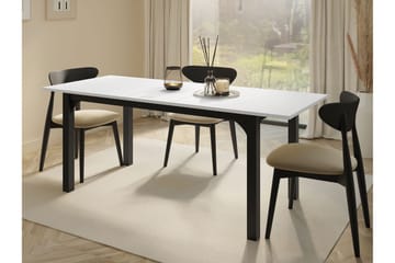 Millport Matbord 198 cm - Svart/Vit - Möbler - Matplats - Matbord & köksbord