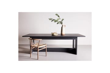 Milly Stort Rektangulärt Matbord 235 cm med Trä- och Valnötsutseende - Svart - Möbler - Matplats - Matbord & köksbord
