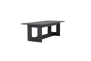 Milly Stort Rektangulärt Matbord 235 cm med Trä- och Valnötsutseende - Svart - Möbler - Matplats - Matbord & köksbord