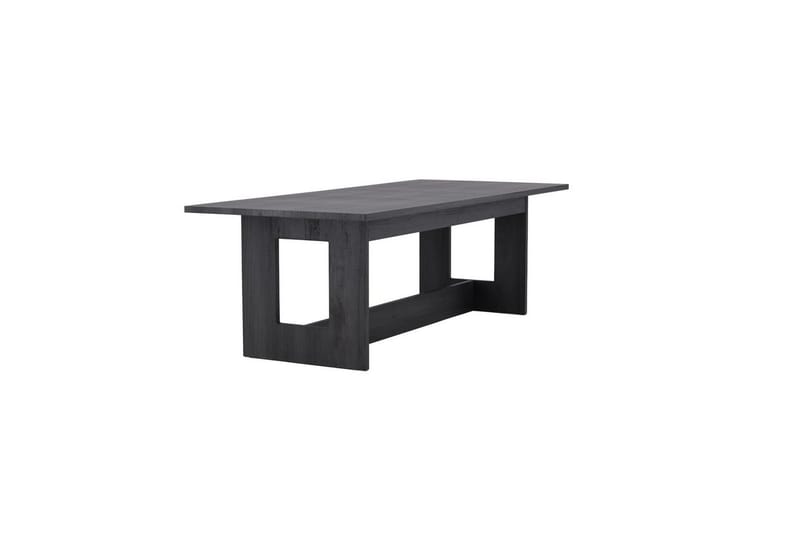 Milly Stort Rektangulärt Matbord 235 cm med Trä- och Valnötsutseende - Svart - Möbler - Matplats - Matbord & köksbord