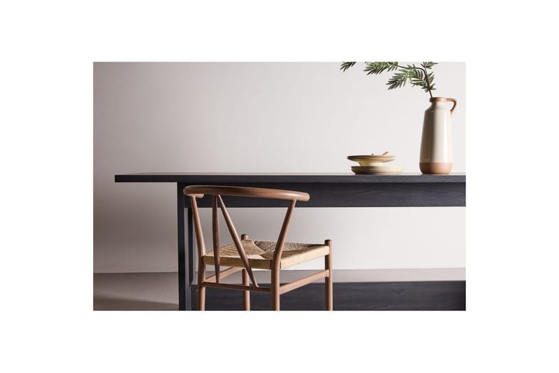 Milly Stort Rektangulärt Matbord 235 cm med Trä- och Valnötsutseende - Svart - Möbler - Matplats - Matbord & köksbord