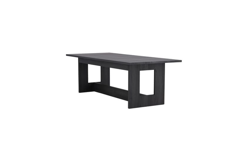 Milly Stort Rektangulärt Matbord 235 cm med Trä- och Valnötsutseende - Svart - Möbler - Matplats - Matbord & köksbord