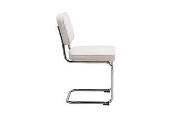Milva Matstol i Manchester Retro - Beige/Krom - Möbler - Matplats - Matstol & köksstol