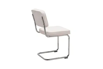 Milva Matstol i Manchester Retro - Beige/Krom - Möbler - Matplats - Matstol & köksstol
