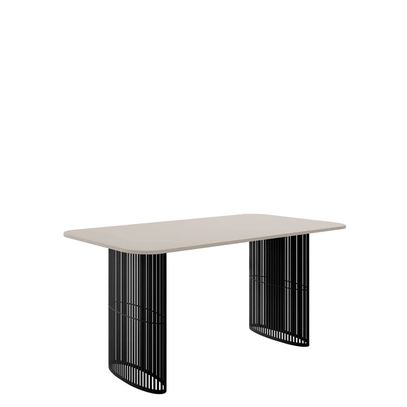 Mirion Matbord förlängningsbart 160-236 cm, svart / beige