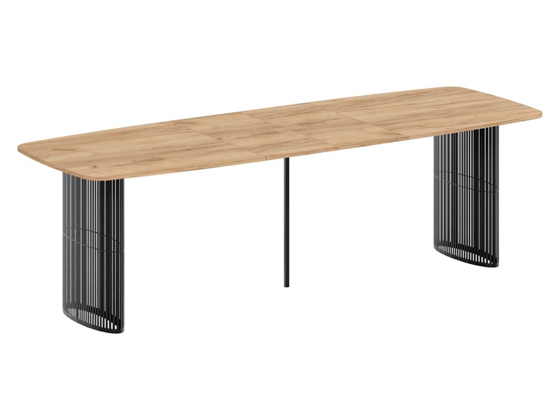 Mirion Matbord förlängningsbart 160-236 cm - svart / beige - Möbler - Matplats - Matbord & köksbord