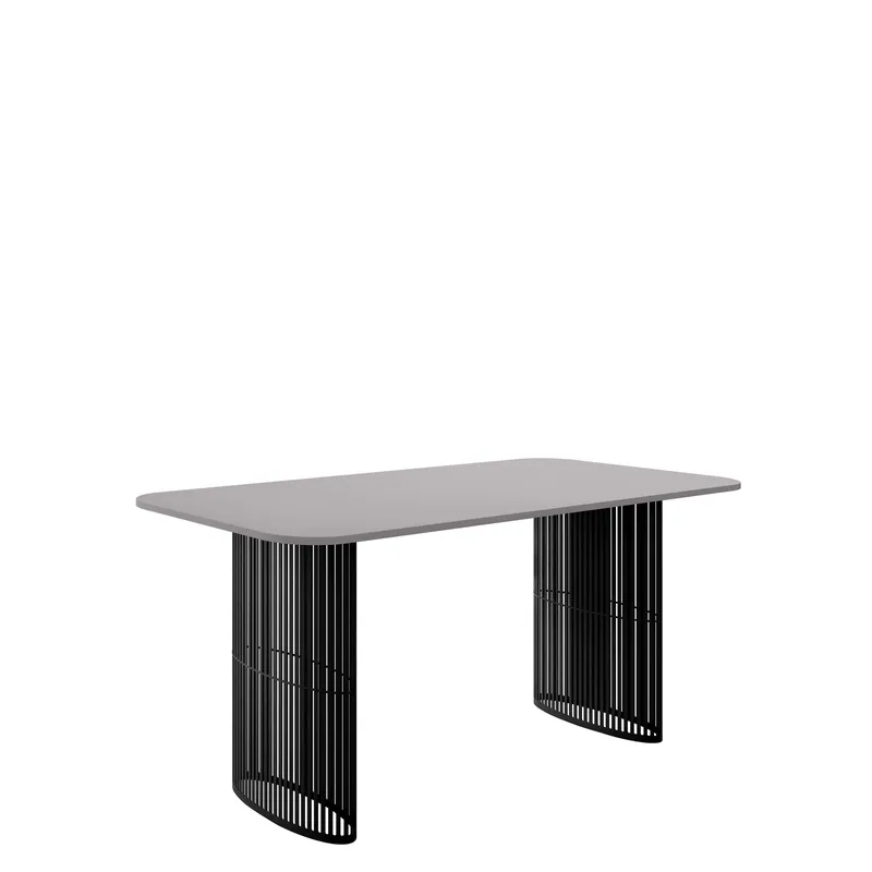 Mirion Matbord förlängningsbart 160-236 cm, Svart, grå