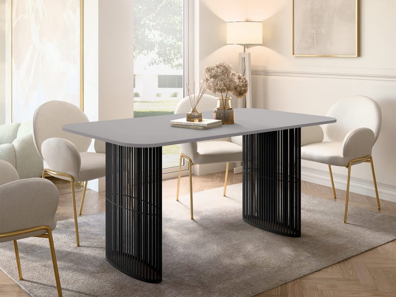 Mirion Matbord förlängningsbart 160-236 cm - Svart, grå - Möbler - Matplats - Matbord & köksbord