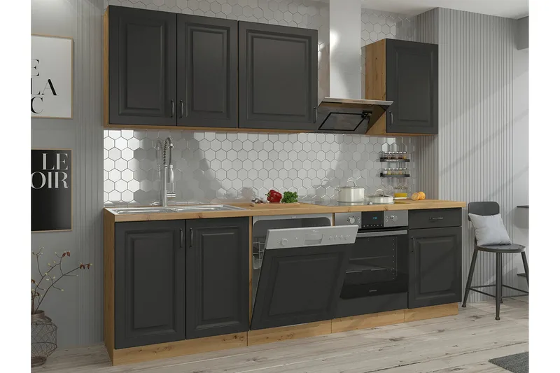 Templemore Möbelset För Kök & Matplats Black/White - Möbler - Matplats - Möbelset för kök & matplats