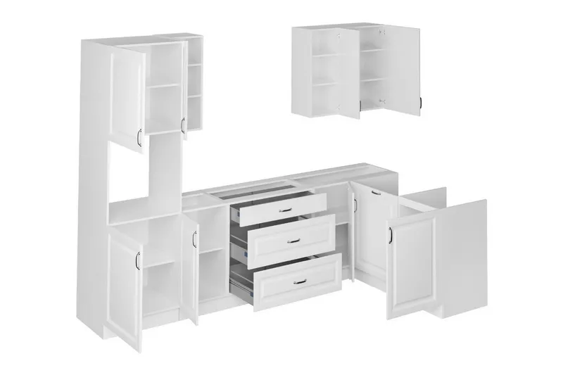 Templemore Möbelset För Kök & Matplats Black/Wood - Möbler - Matplats - Möbelset för kök & matplats