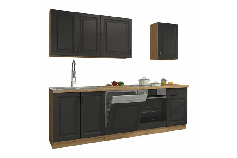 Templemore Möbelset För Kök & Matplats Black/Wood