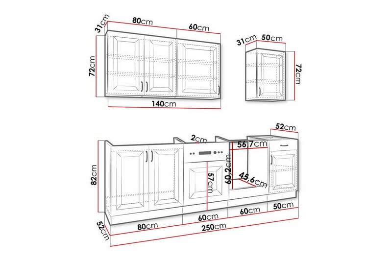 Templemore Möbelset För Kök & Matplats White - Möbler - Matplats - Möbelset för kök & matplats