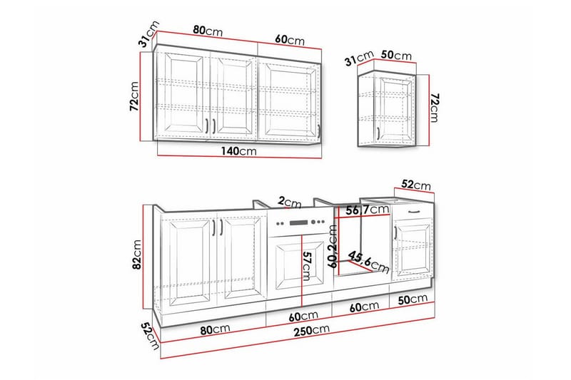Templemore Möbelset För Kök & Matplats White - Möbler - Matplats - Möbelset för kök & matplats