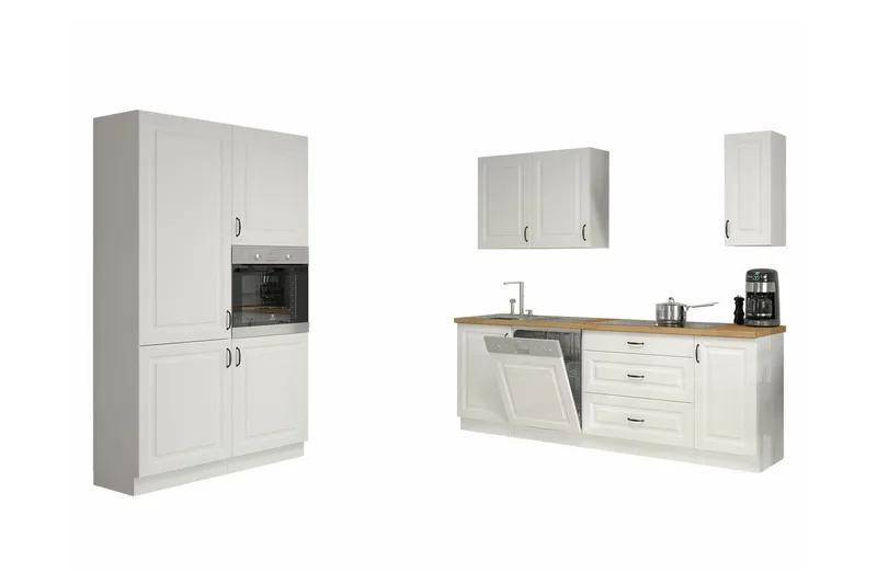 Templemore Möbelset För Kök & Matplats White/Wood - Möbler - Matplats - Möbelset för kök & matplats