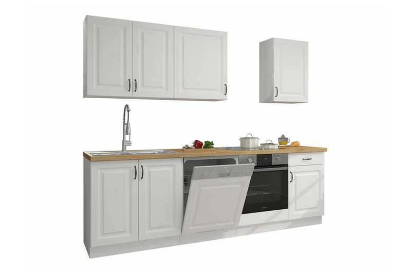 Templemore Möbelset För Kök & Matplats White/Wood