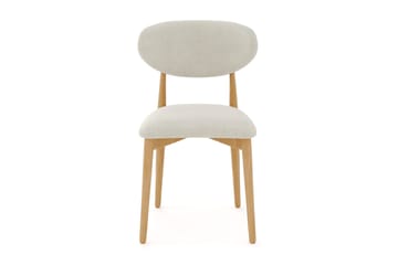 Molly Matstol i trä med tygsits - Ek/Beige - Möbler - Matplats - Matstol & köksstol