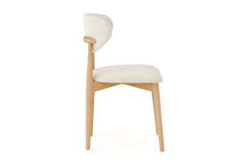 Molly Matstol i trä med tygsits - Ek/Beige - Möbler - Matplats - Matstol & köksstol
