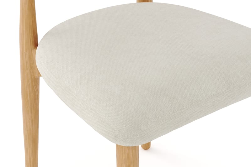 Molly Matstol i trä med tygsits - Ek/Beige - Möbler - Matplats - Matstol & köksstol