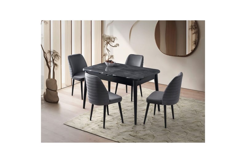 Morin Matbord 130 cm Rektangulär - Svart - Möbler - Matplats - Matbord & köksbord