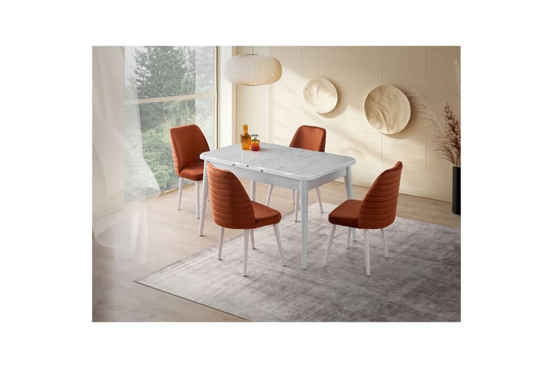 Morin Matbord 130 cm Rektangulär - Vit - Möbler - Matplats - Matbord & köksbord