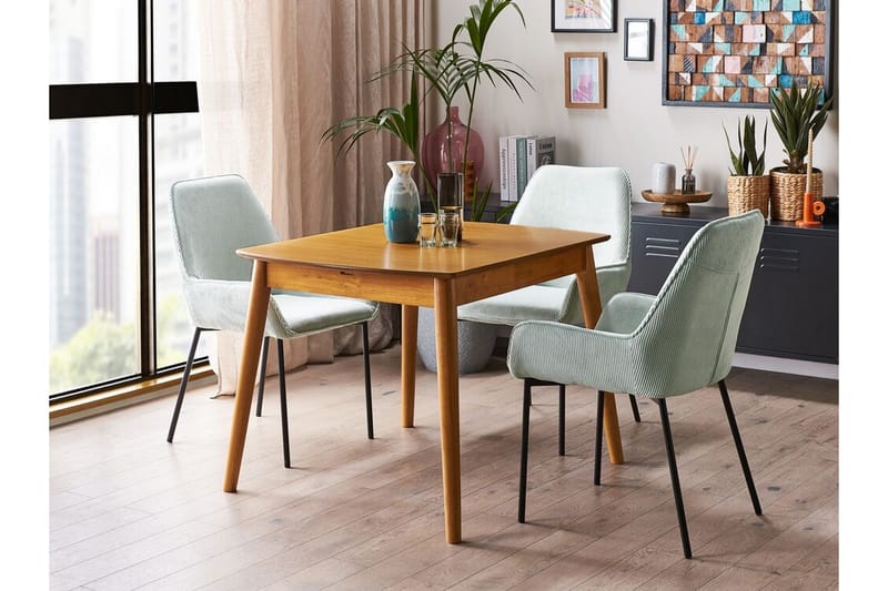 Morinville Matbord Förlängningsbart 100-130x80 cm - Ljusbrun - Möbler - Matplats - Matbord & köksbord