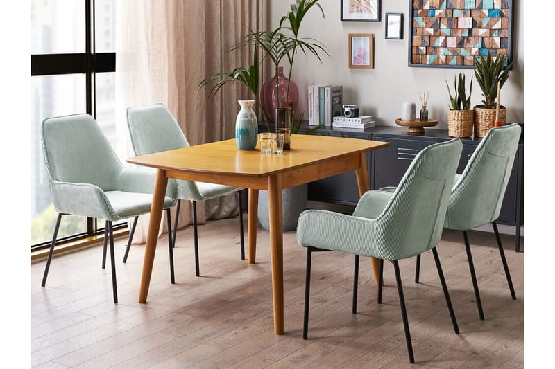 Morinville Matbord Förlängningsbart 100-130x80 cm - Ljusbrun - Möbler - Matplats - Matbord & köksbord