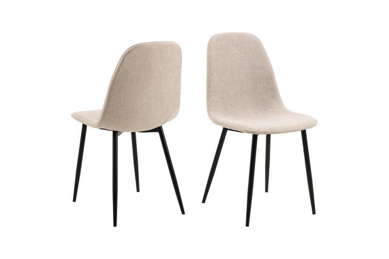 Motona Matgrupp Rund 120 cm + 4 st Salaman Matstolar - Svart/Beige - Möbler - Matplats - Matgrupp & matbord med stolar