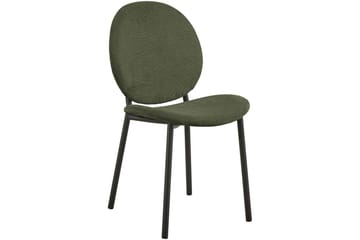 Motona Matgrupp Rund 120 cm + 4 st Toroni Matstolar - Svart/Grön - Möbler - Matplats - Matgrupp & matbord med stolar
