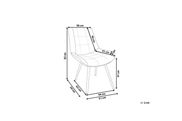 Mustadfors Sammetsstol 2-pack - Blå - Möbler - Matplats - Matstol & köksstol