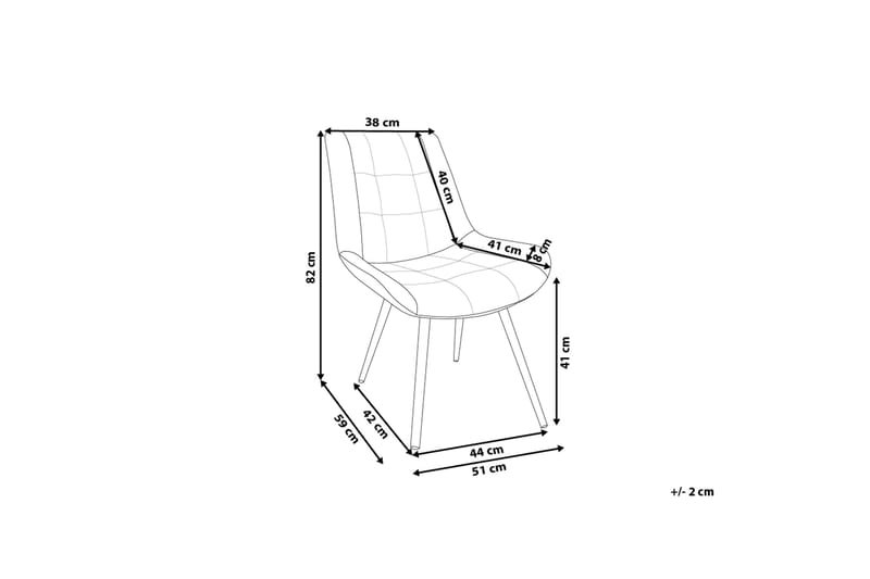 Mustadfors Sammetsstol 2-pack - Grå - Möbler - Matplats - Matstol & köksstol