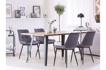 Mustadfors Sammetsstol 2-pack - Grå - Möbler - Matplats - Matstol & köksstol