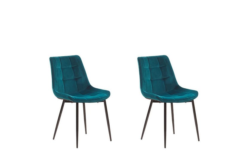 Mustadfors Sammetsstol 2-pack - Blå - Möbler - Matplats - Matstol & köksstol