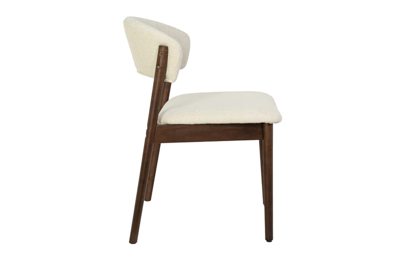Nala Matstol i trä med tygsits - Valnöt/Beige - Möbler - Matplats - Matstol & köksstol