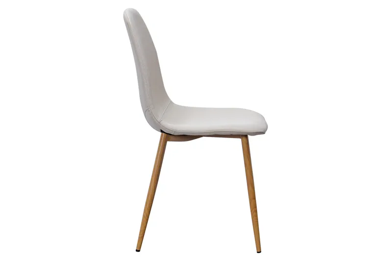 Nibe Matstol - Beige/Metallben Ek - Möbler - Matplats - Matstol & köksstol