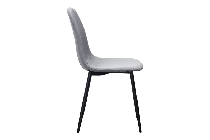 Nibe Matstol - Grå/Metallben Svart - Möbler - Matplats - Matstol & köksstol