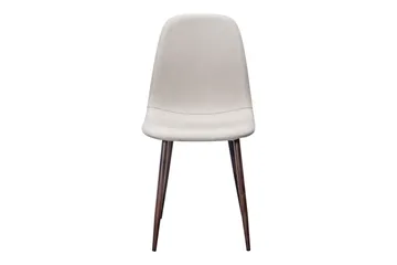 Nibe Matstol & Köksstol i Tyg med Metallben i Valnötsutseende - Beige - Möbler - Matplats - Matstol & köksstol