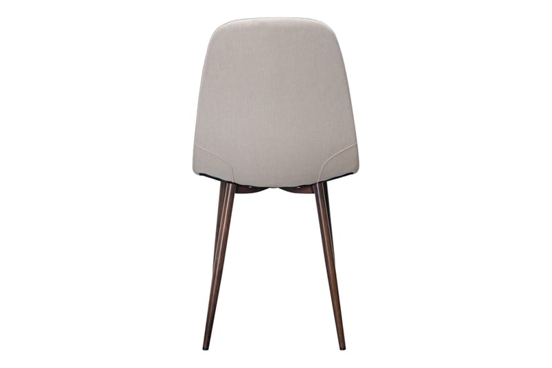 Nibe Matstol & Köksstol i Tyg med Metallben i Valnötsutseende - Beige - Möbler - Matplats - Matstol & köksstol