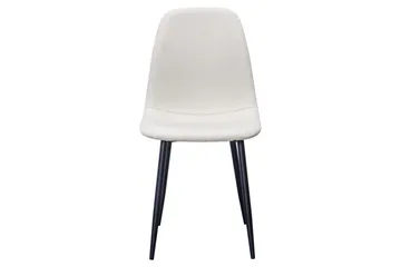 Nibe Matstol & Köksstol i Tyg med Svarta Metallben - Beige - Möbler - Matplats - Matstol & köksstol