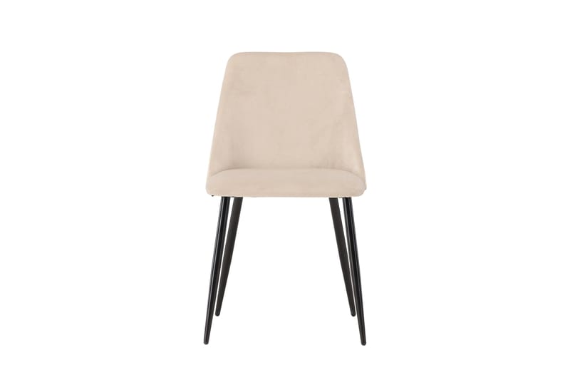Night Matstol i Tyg med Metallben, Beige