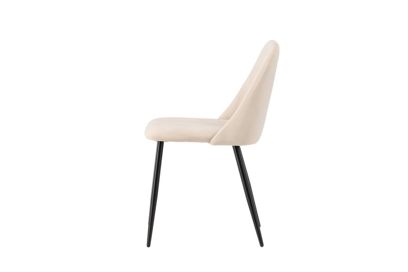Night Matstol i Tyg med Metallben - Beige - Möbler - Matplats - Matstol & köksstol