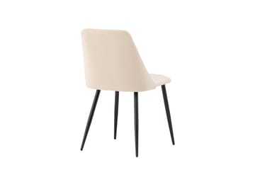Night Matstol i Tyg med Metallben - Beige - Möbler - Matplats - Matstol & köksstol