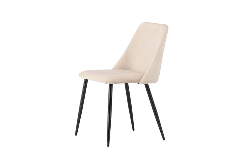 Night Matstol i Tyg med Metallben - Beige - Möbler - Matplats - Matstol & köksstol