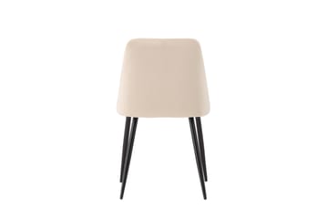 Night Matstol i Tyg med Metallben - Beige - Möbler - Matplats - Matstol & köksstol