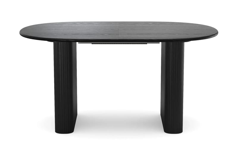 Noira Matgrupp 160-220 cm förlängningsbart i Svart med 6 Ronja Matstolar - Beige/Svart - Möbler - Matplats - Matgrupp & matbord med stolar