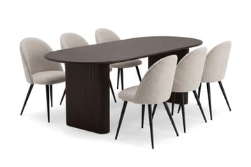 160-220 cm - Rökt ek