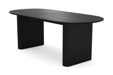 Noira Matgrupp 220 cm rektangulärt med 6 Nibe Plus Mastolar - Svartlaserad ek - Möbler - Matplats - Matgrupp & matbord med stolar