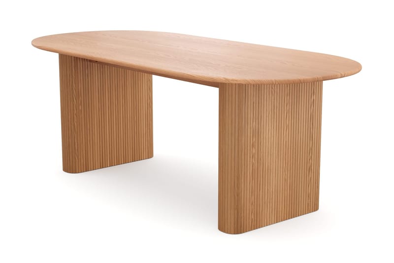Noira Matgrupp 220 cm rektangulärt med 6 Nibe Plus Mastolar - Ek - Möbler - Matplats - Matgrupp & matbord med stolar