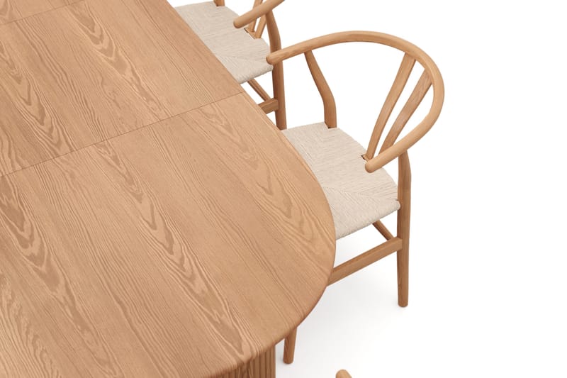 Noira Matgrupp förlängningsbart 160-220 cm Ek med 6 Dastoori Matstolar - Ek - Möbler - Matplats - Matgrupp & matbord med stolar